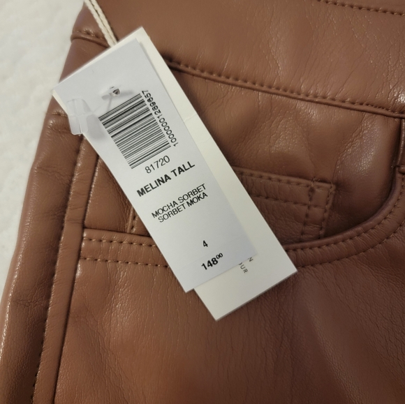 NWT Aritzia Melina Tall Pants Mocha Sorbet Size 4 (31" inseam) - Picture 2 of 8